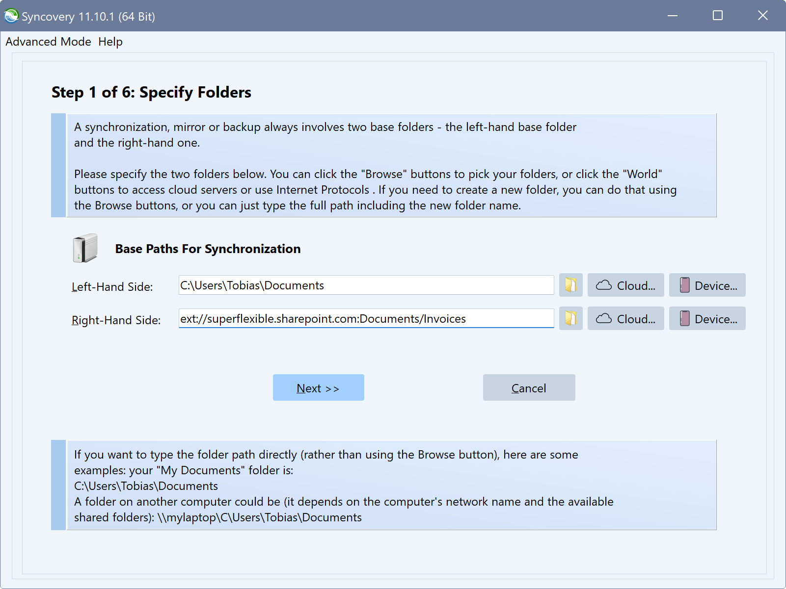 Synchronizacja SharePoint w trybie kreatora